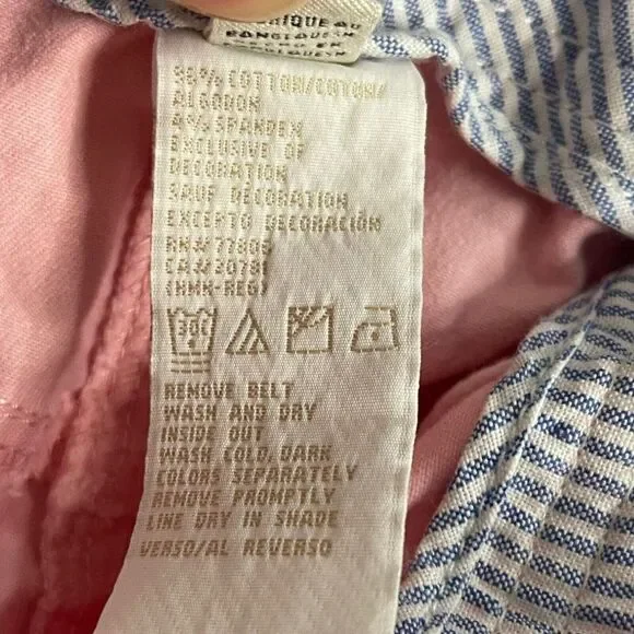 Tommy Hilfiger Belted Straight Leg Pants Womens 10 Pockets Y2K Barbiecore Casual - Picture 8 of 14